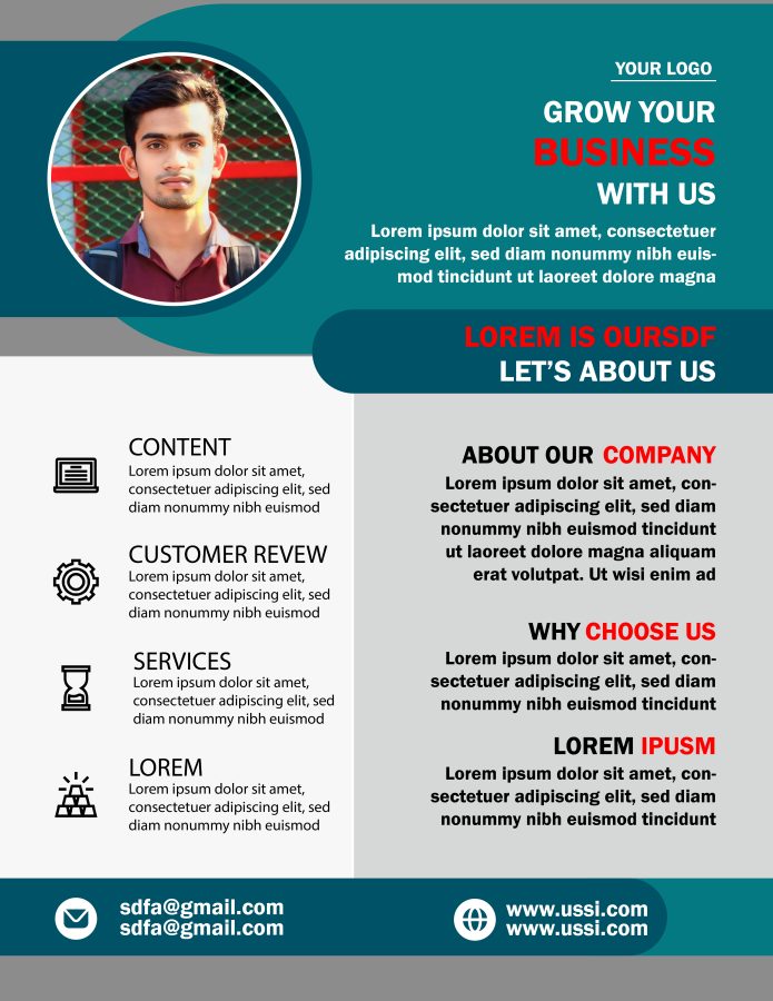 I will do any eye catching flyer design and give it in quick time.