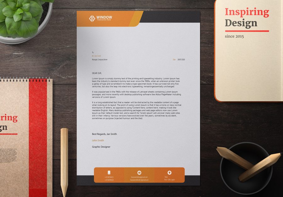 Letterhead Design and Business card
