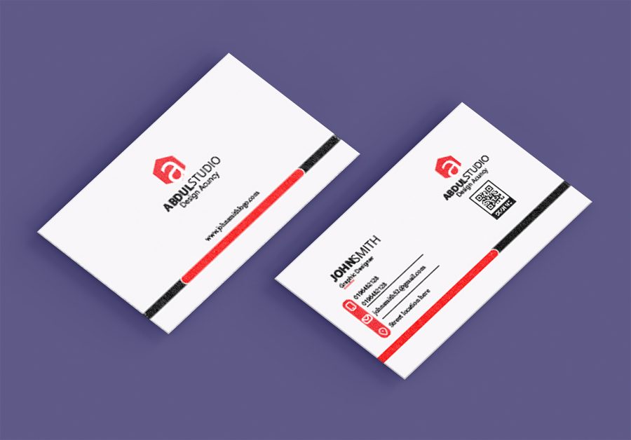 I will do luxury modern minimalistic business card and business logo design with a QR code