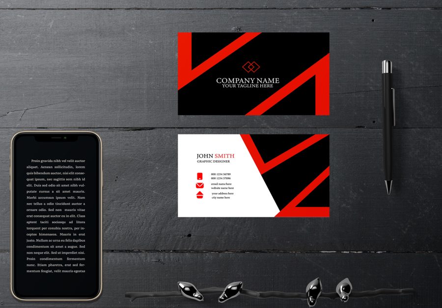 I will do luxury modern minimalistic business card and business logo design with a QR code