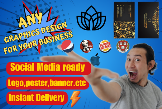 Any Professional Graphics Design Service For your business