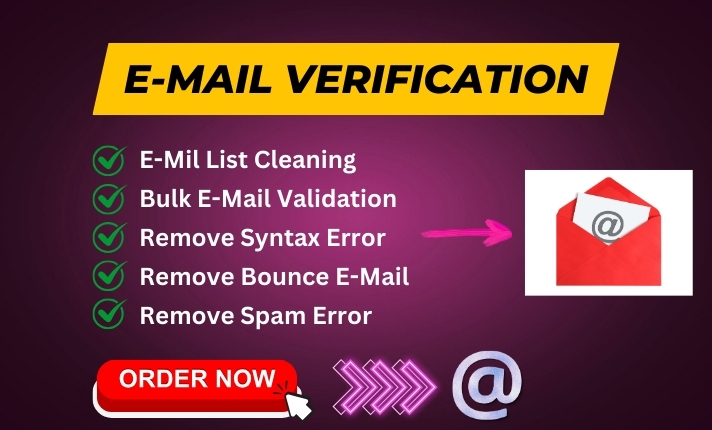 I will do bulk email verification, and email list cleaning service