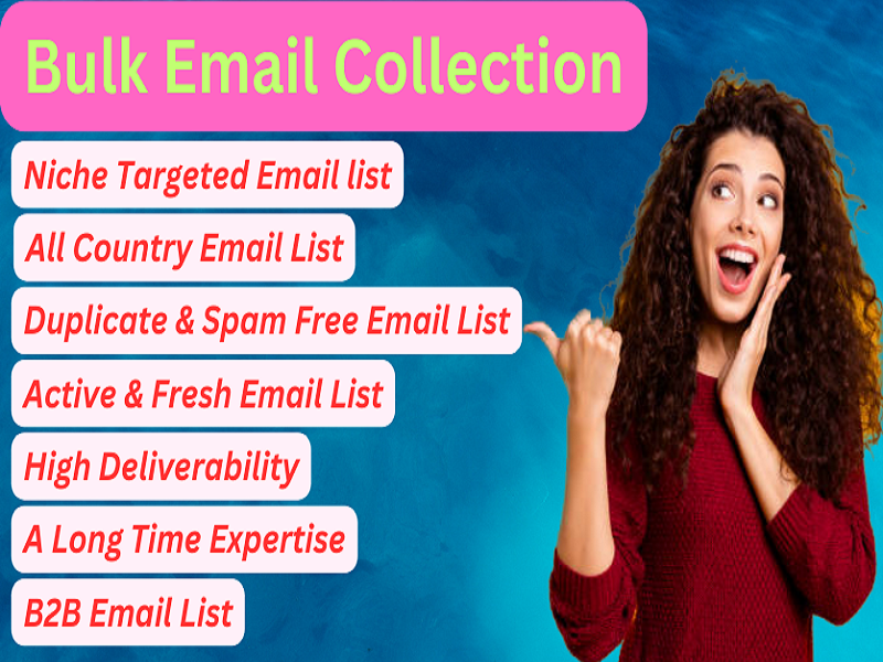  I will provide 25k active and verified niche email list for email marketing 