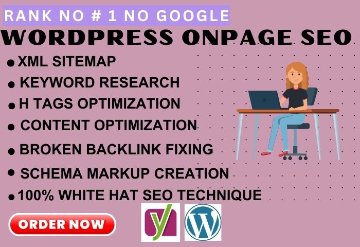 I will do onpage SEO with yoast and technical optimization of wordpress site