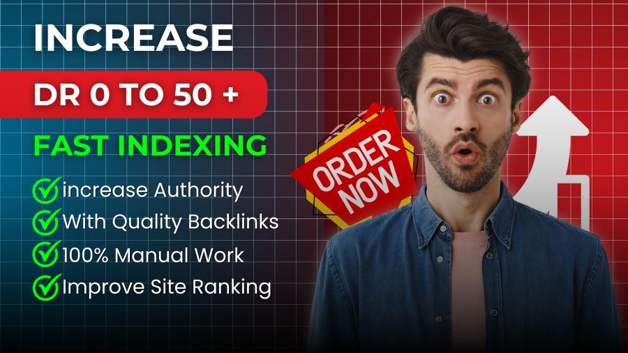 I will increase Dr 0 to 50+ of your site 