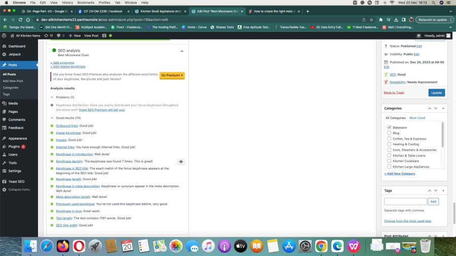 I will do complete on page and technical SEO for wordpress website