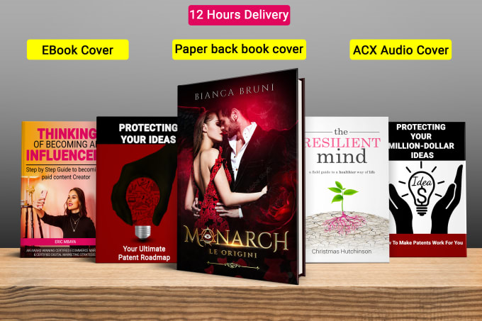I will design ebook cover, kdp book cover, paperback book cover, acx audiobook cover