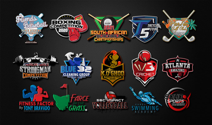 I will do creative design sports logo,event and fitness logo