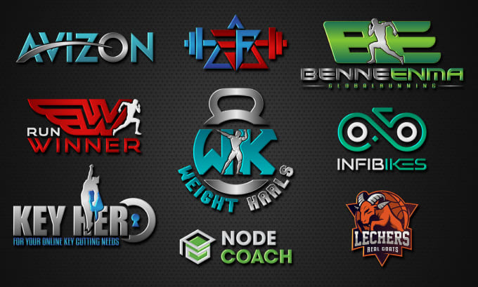 I will do creative design sports logo,event and fitness logo