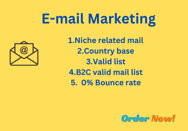 I will provide Consumer targeted, niche related and Spam free bulk email on time delivery.