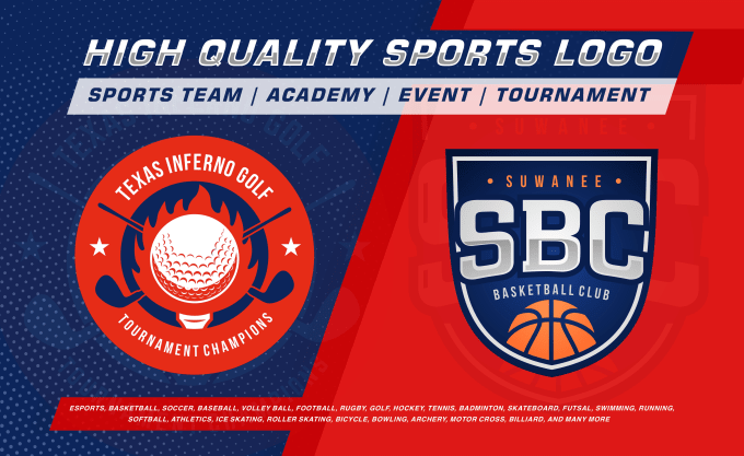 I will design sports team and sports event logo
