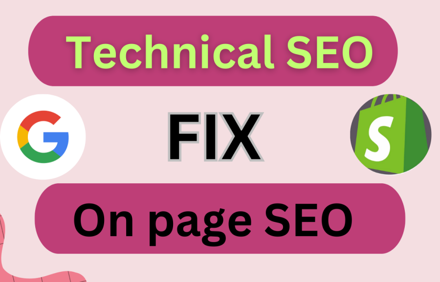 on page SEO service and provide technical issue fix