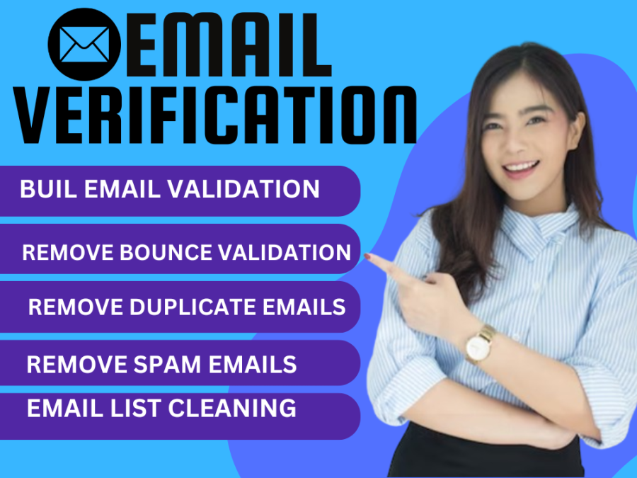 I will do bulk email validation, verification and list cleaning service
