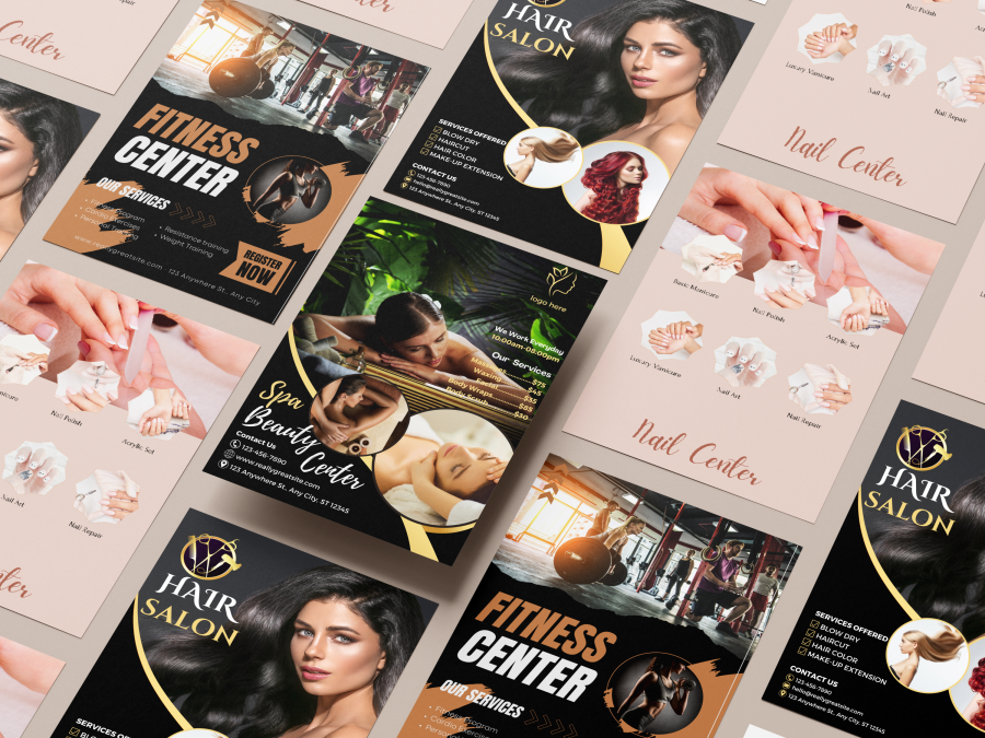 I will do a business flyer design for your company and logo design