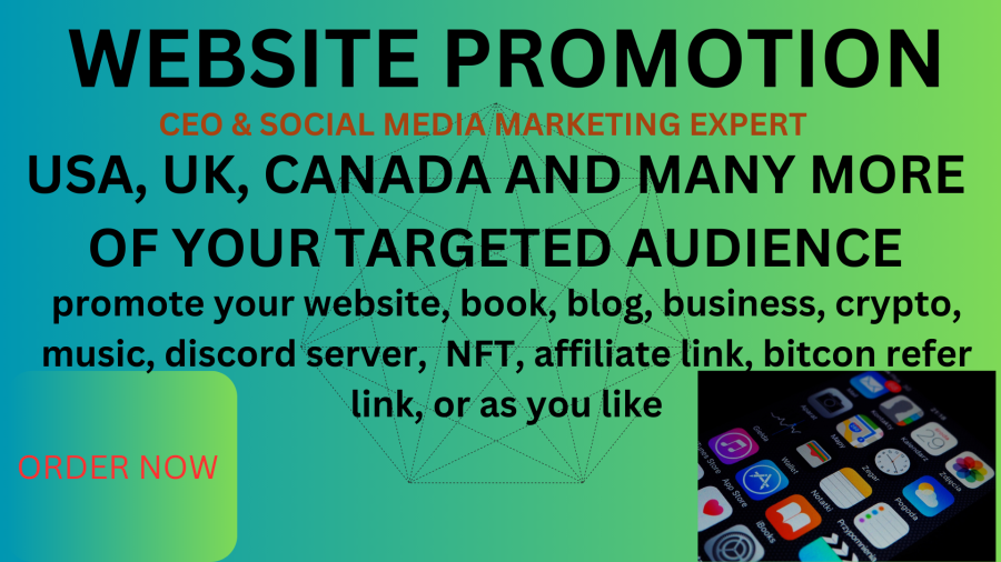 promote your website, business, brand, professionally