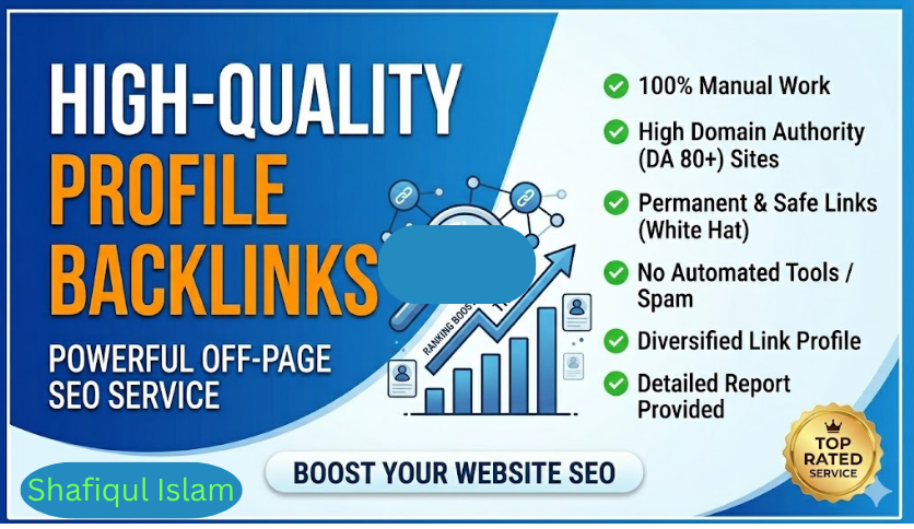I Will Create High DA PA Profile Backlink For SEO Link Building
