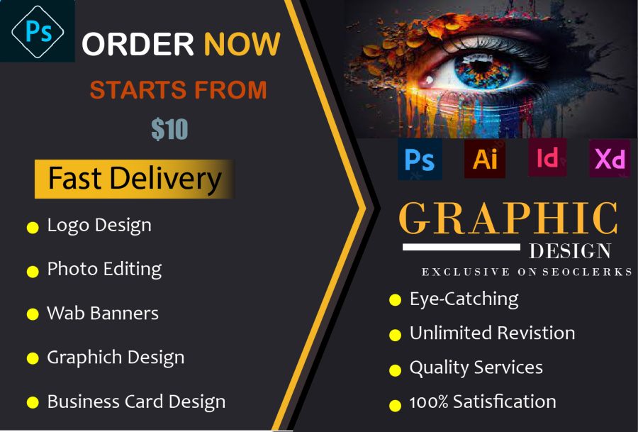 I will do any kind of graphic design with your idea 24 hours