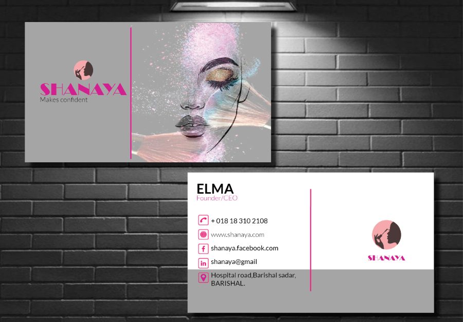 I will design professional minimalist modern two-sided business card