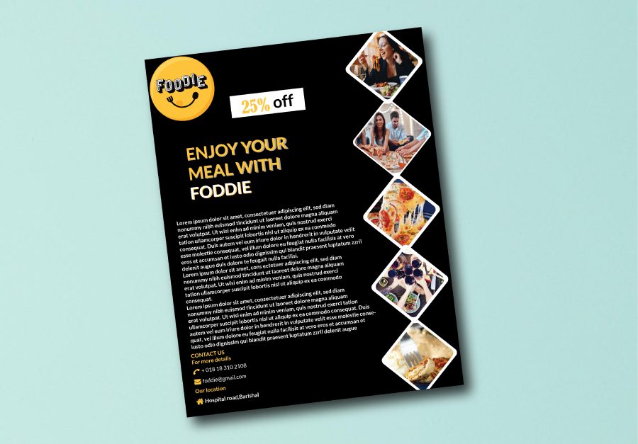 I will create a professional minimalist eye caching creative and modern flyer