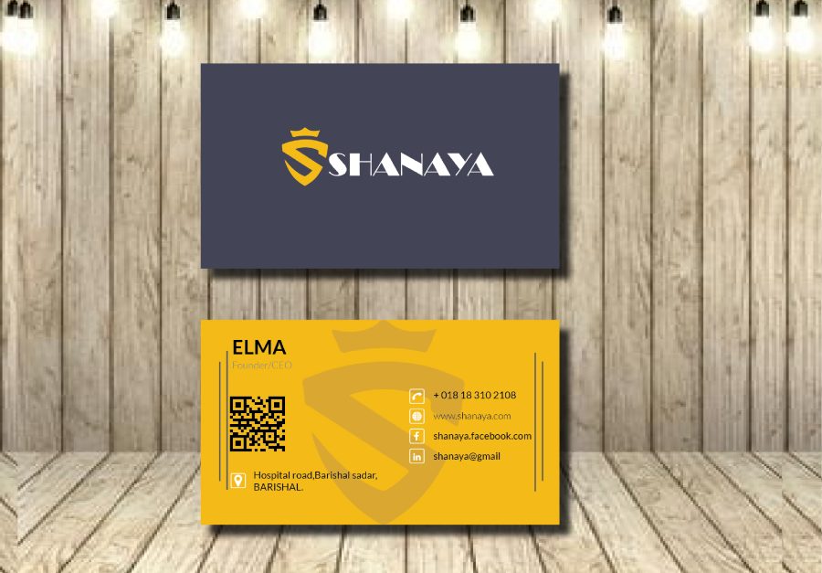 I will design professional minimalist modern two-sided business card