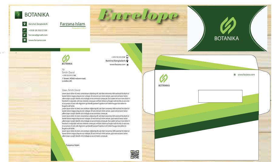  I will design business card, letterhead and envelope 