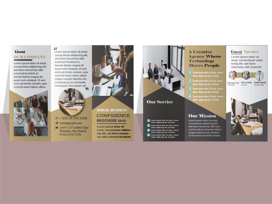 I will design stunning brochures & menu cards within 1 day