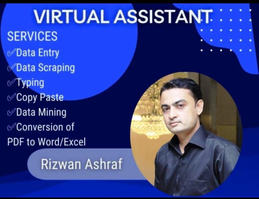 I will do Online/Offline Data Entry, Data Scrapping, Copy/Paste, Conversions As A VIRTUAL ASSISTANT