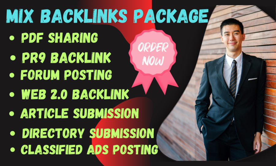 Top 250 Backlinks,Directory PR9, Forum posting, Web2.0,PDF,Article submission, SEO MIX