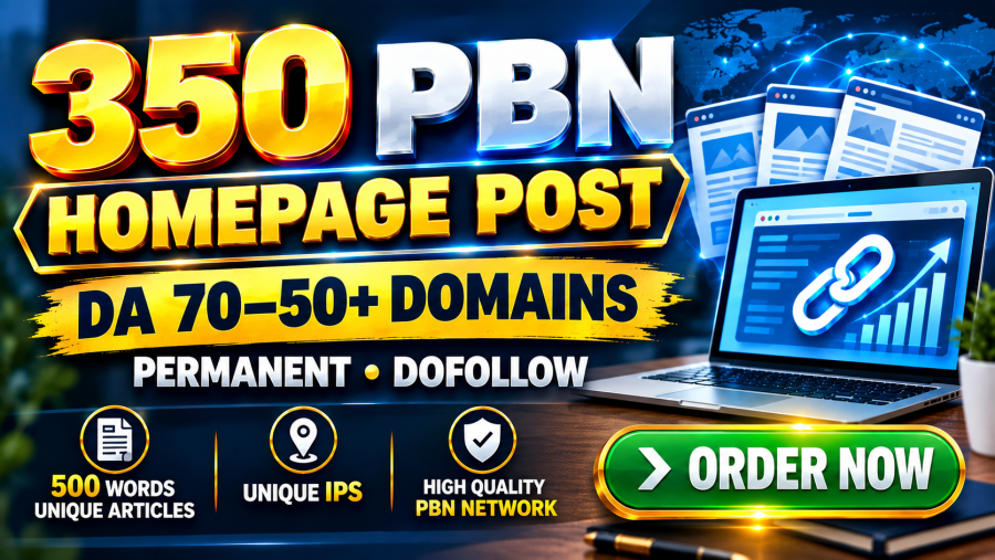 Get 350 Super Authority DA 50-70 Homepage PBN Backlinks | Powerful & Permanent Links