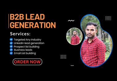 I will do b2b lead generation, LinkedIn leads, and targeted list for any industries