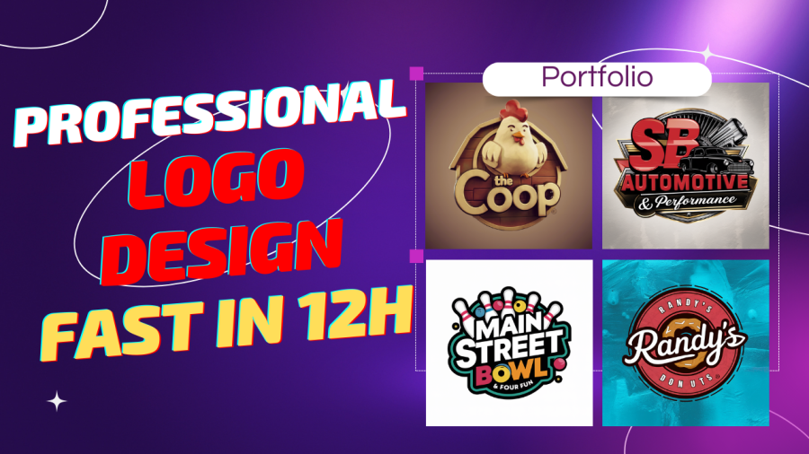 I will create modern minimalist business logo, 3d fast in hours