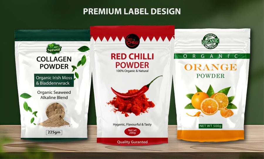 I will make premium juice label design for you