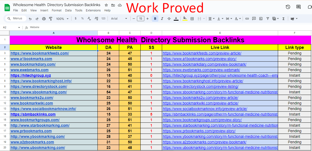 I Will Create 120 Directory Submission SEO Backlinks For Website Ranking