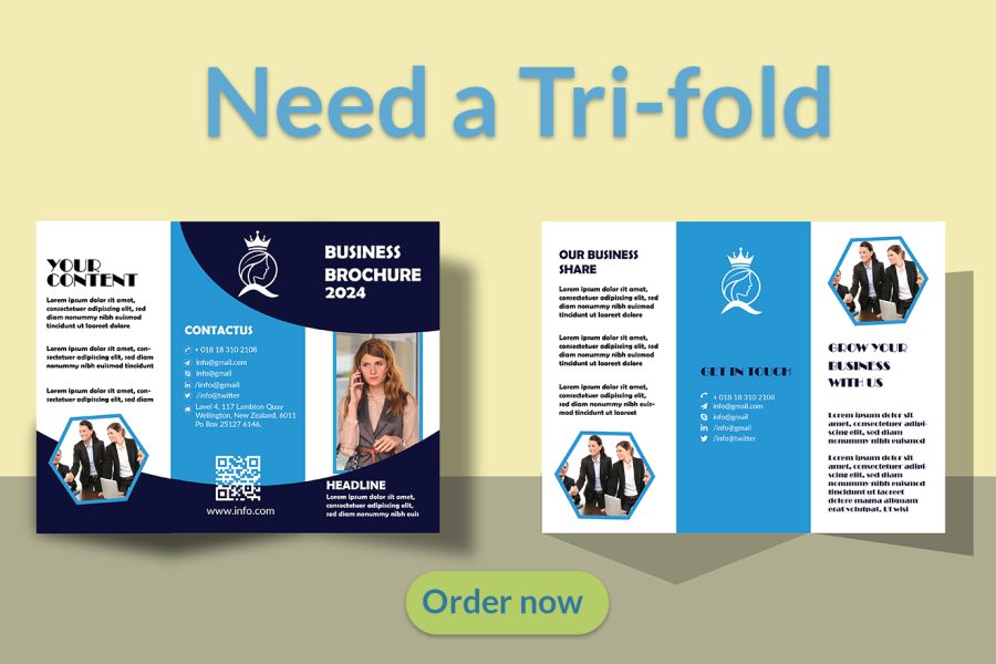 I will design professional looking bifold, trifold for your business