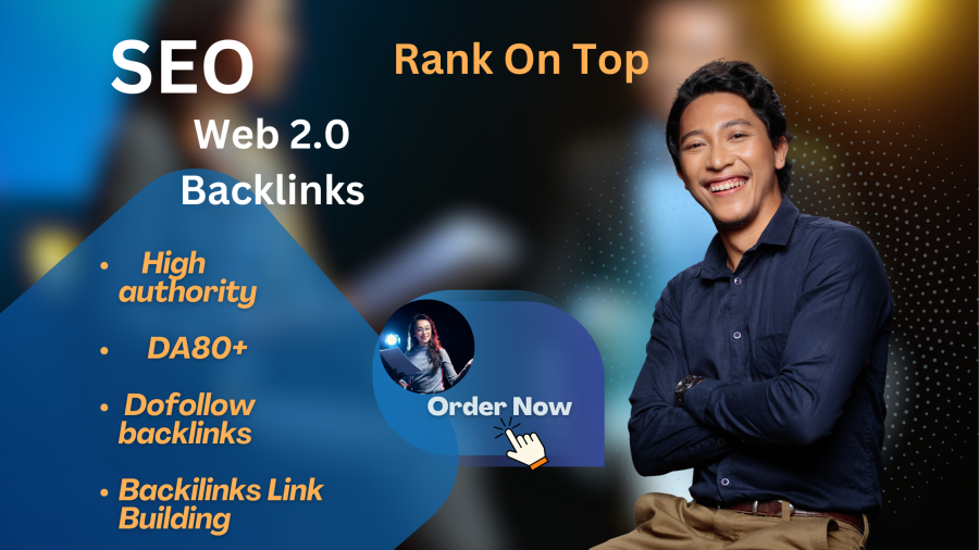 I will do Web 2.0 seo backlinks of high authority, da, dr 