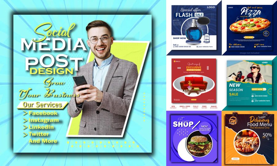 I will design social media post facebook instagram ads post banner and post graphic