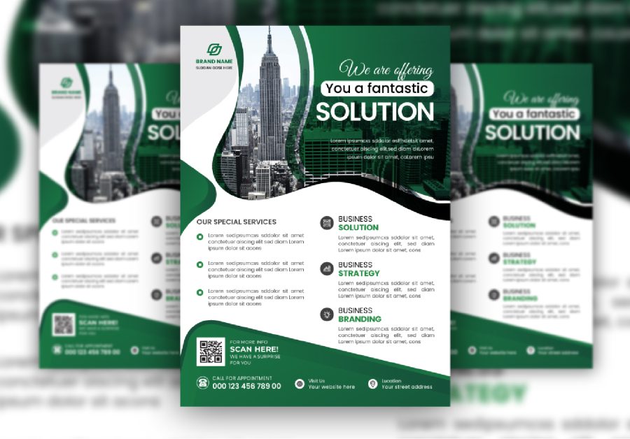I will design timeless flyers, brochures, menus, posters or banner graphic