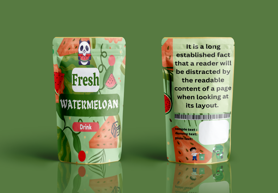I will do premium product label, packaging, pouch bag design for brand