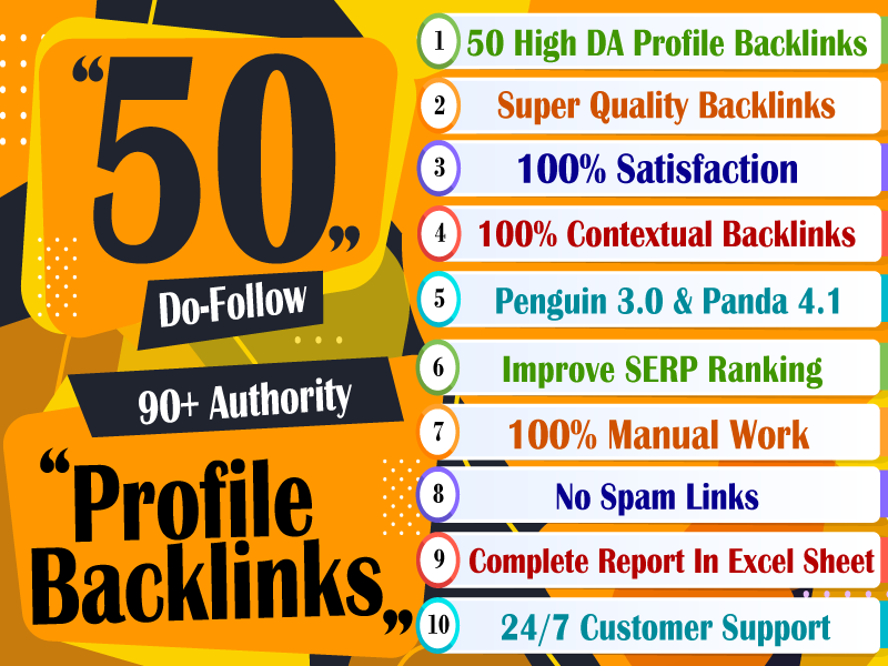 50 Quality Back links | Rank your website with Quality back links
