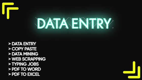 I will do Excel Data entry, web research, copy paste.