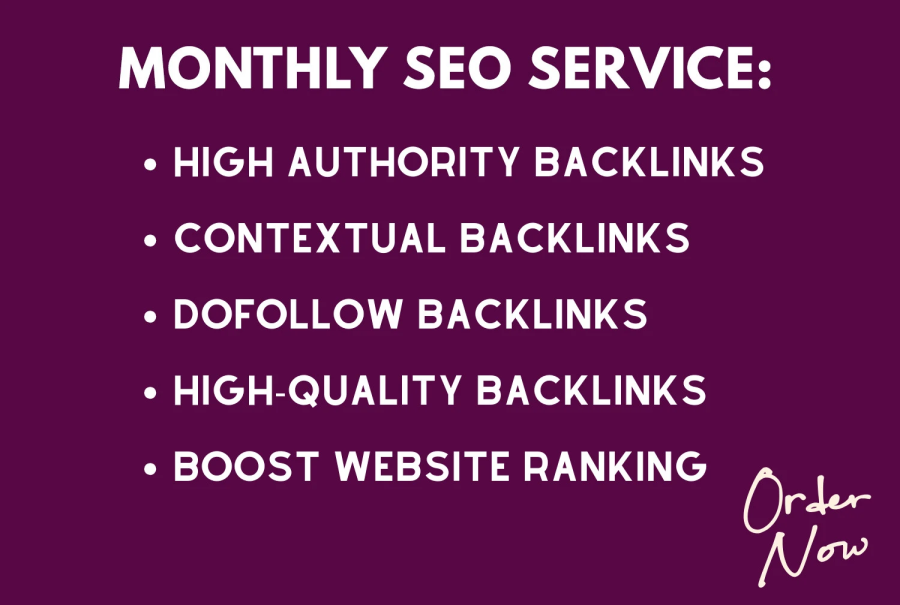 Get monthly Backlinks service with high authority white hat dofollow backlinks