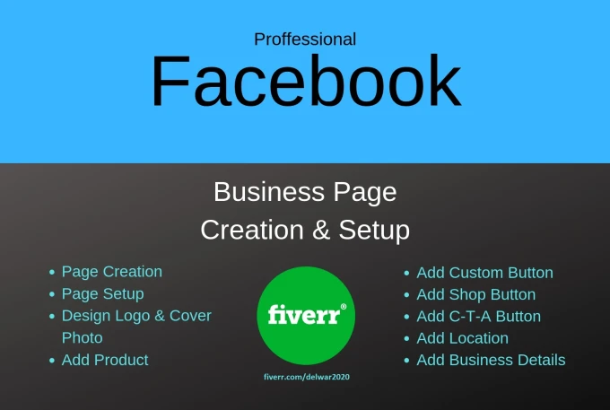 I will create, setup and customize your business page on Facebook 