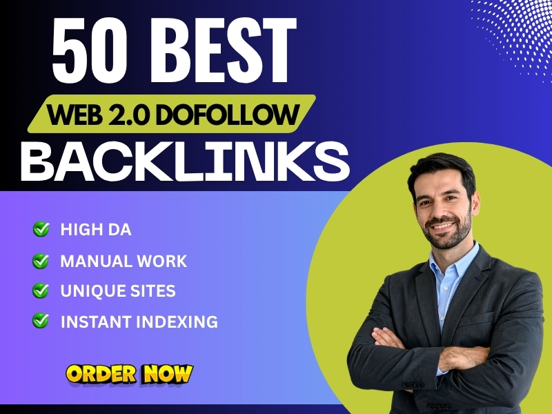 I will manually create 50 powerful Web 2.0 backlinks to increase traffic