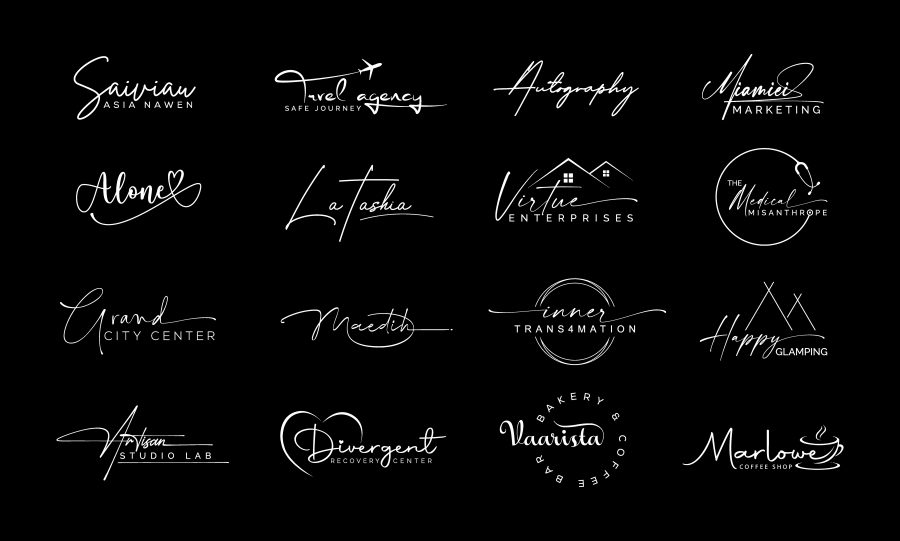 I will create 3 unique signature and handwritten logo