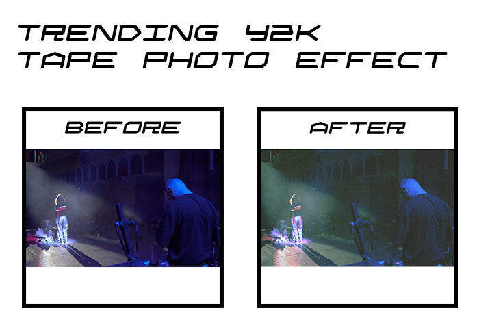 High quality original tape 00s Y2K photo effect 