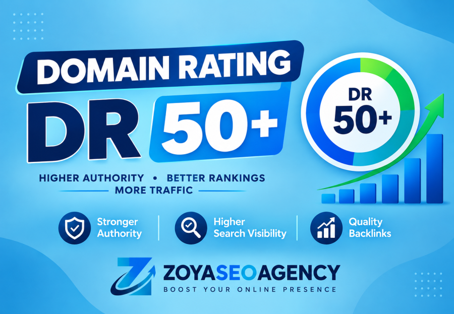 I Will Boost Your Website Domain Rating DR 50+ With High Quality Dofollow Backlinks