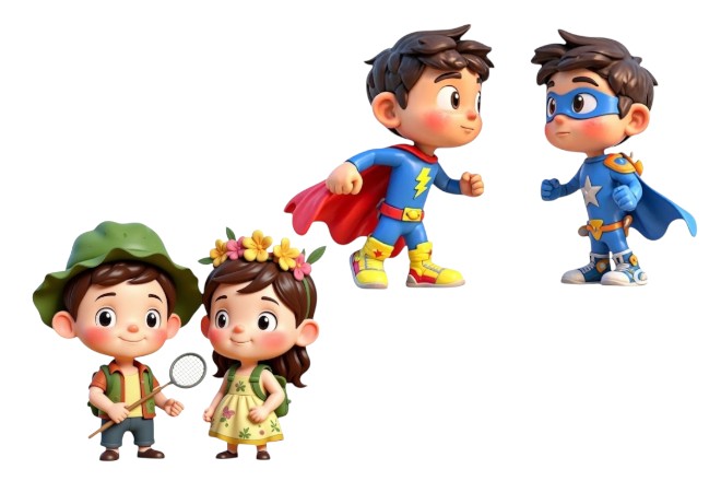 I will design 3d style cartoon character, logo, avatar, animation ai art