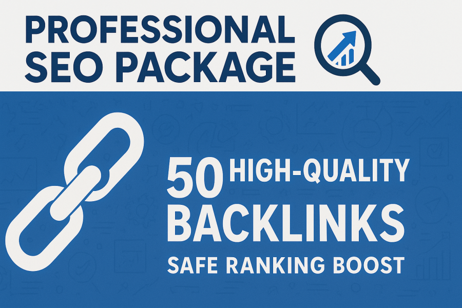 Professional SEO Package 50 Quality Links for Safe Ranking Boost