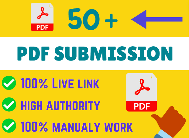 I will Provide 100+PDF Submission High Quality DA, PA Backlink From File Sharing Website.