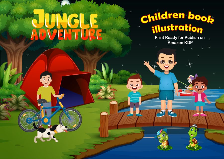 I will Design children Book illustration and children story book